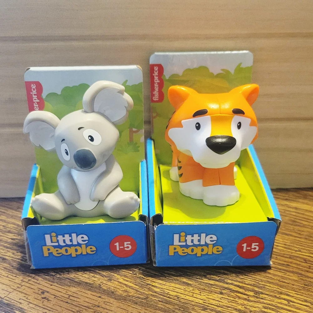 Fisher-Price Little People Orange Tiger and Gray Koala NWT